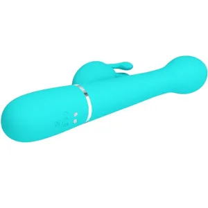 Dejon Rabbit Vibrator 3 In 1 Multifunktions-Aquagrün von Pretty Love Flirtation