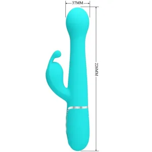 Dejon Rabbit Vibrator 3 In 1 Multifunktions-Aquagrün von Pretty Love Flirtation
