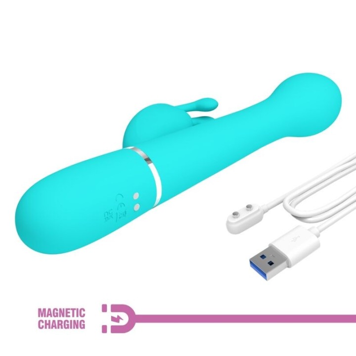 Dejon Rabbit Vibrator 3 In 1 Multifunktions-Aquagrün von Pretty Love Flirtation | Fesselliebe.de