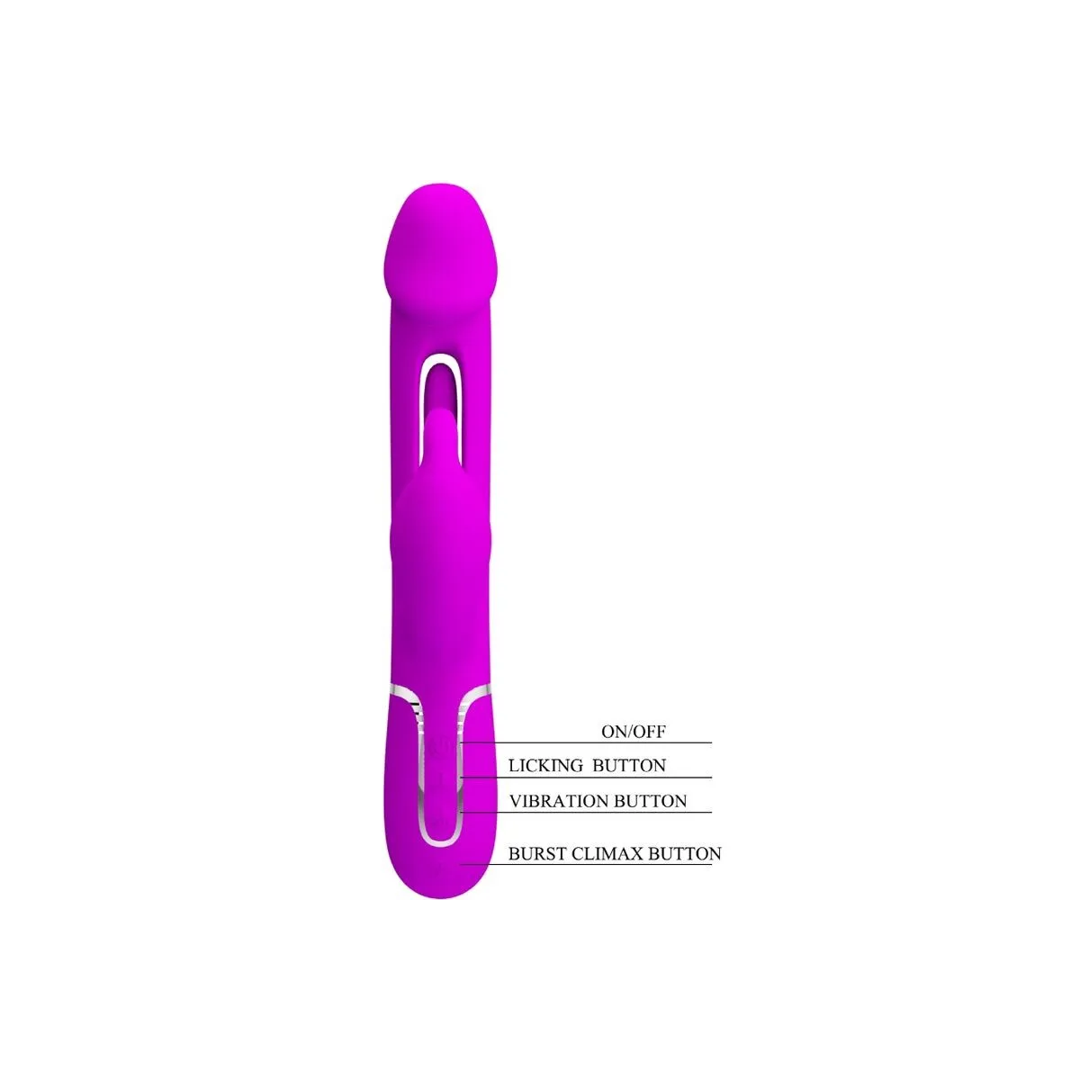 Dejon Rabbit Vibrator 3 In 1 Multifunktions Fucsia von Pretty Love Flirtation | Fesselliebe.de