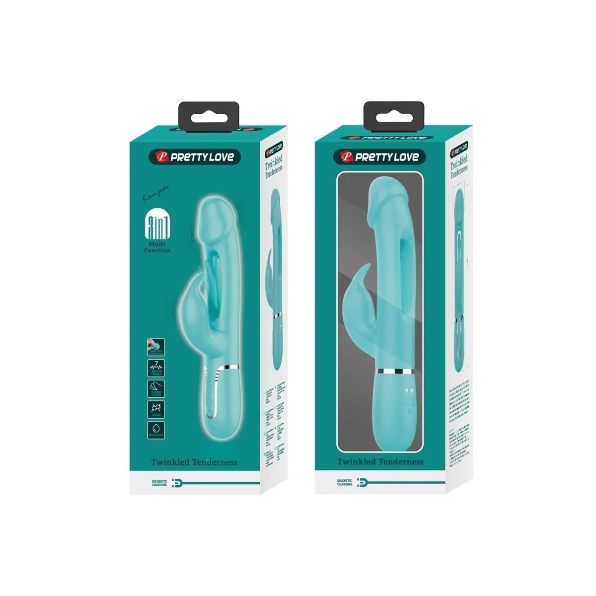 Dejon Rabbit Vibrator 3 In 1 Multifunktions-Aquagrün von Pretty Love Flirtation | Fesselliebe.de