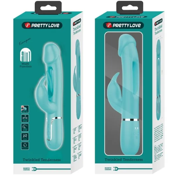 Dejon Rabbit Vibrator 3 In 1 Multifunktions-Aquagrün von Pretty Love Flirtation | Fesselliebe.de