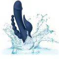 Vibrator Dreifach-Orgasmus Blau von Calexotics