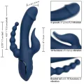 Vibrator Dreifach-Orgasmus Blau von Calexotics