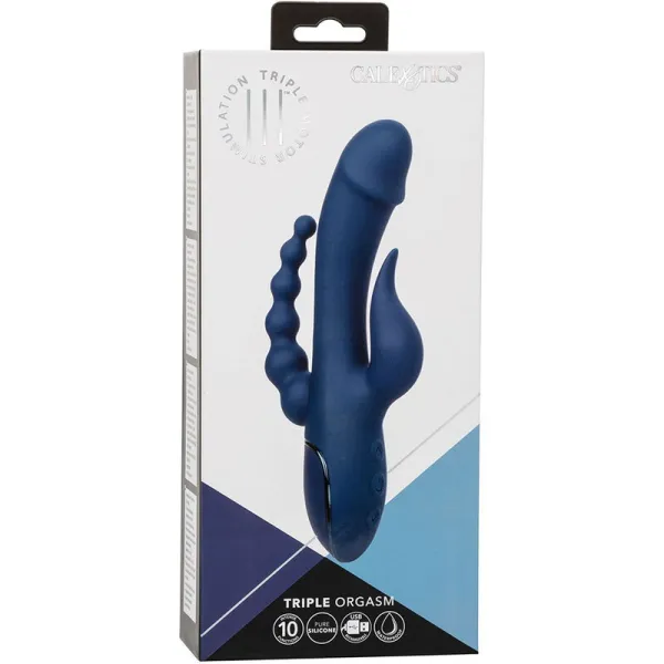 Vibrator Dreifach-Orgasmus Blau von Calexotics | Fesselliebe.de