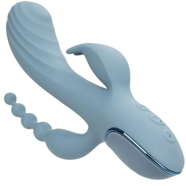 Vibrator Triple Ecstasy Grau von Calexotics | Fesselliebe.de