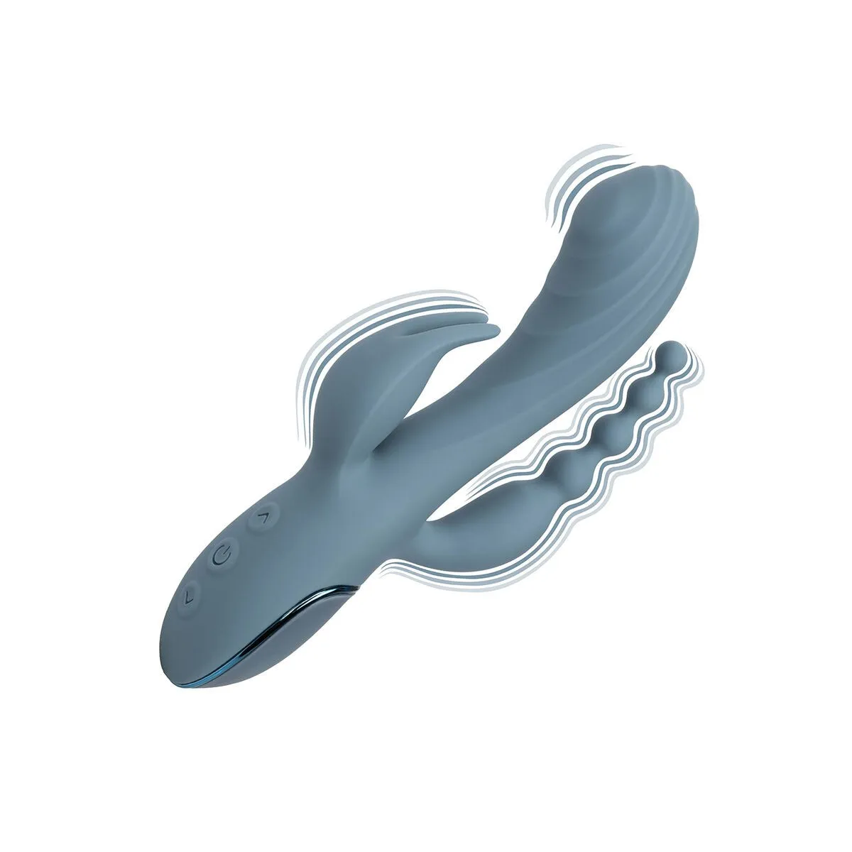 Vibrator Triple Ecstasy Grau von Calexotics | Fesselliebe.de