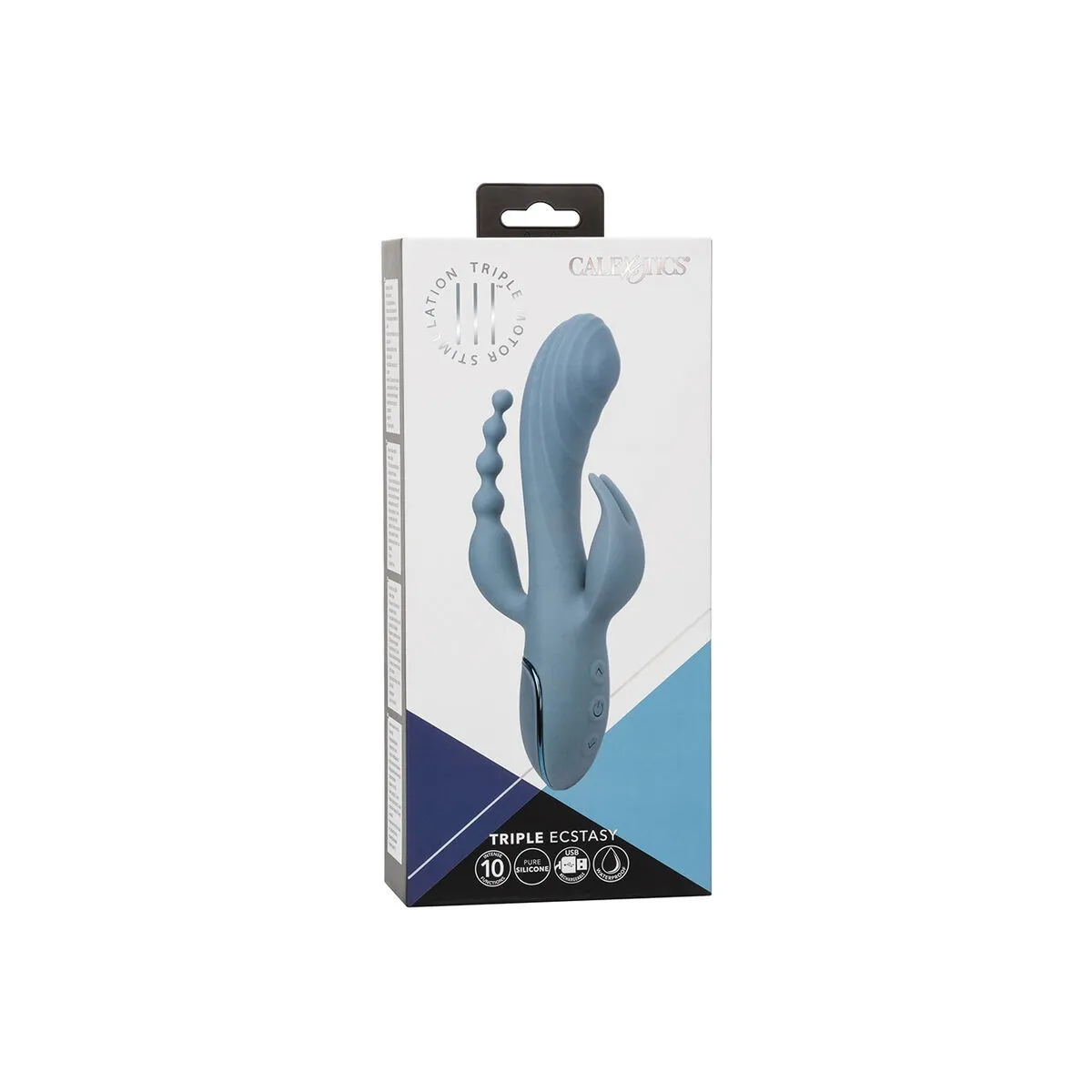 Vibrator Triple Ecstasy Grau von Calexotics | Fesselliebe.de