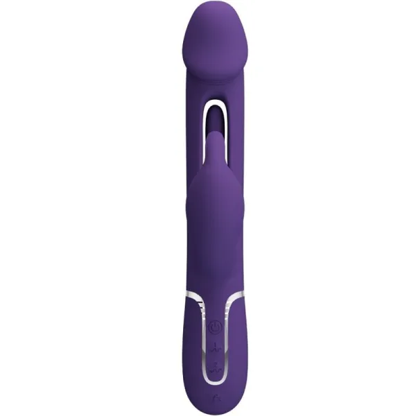 Kampas Rabbit 3 In 1 Multifunktionsvibrator mit Zunge Violett von Pretty Love Flirtation | Fesselliebe.de