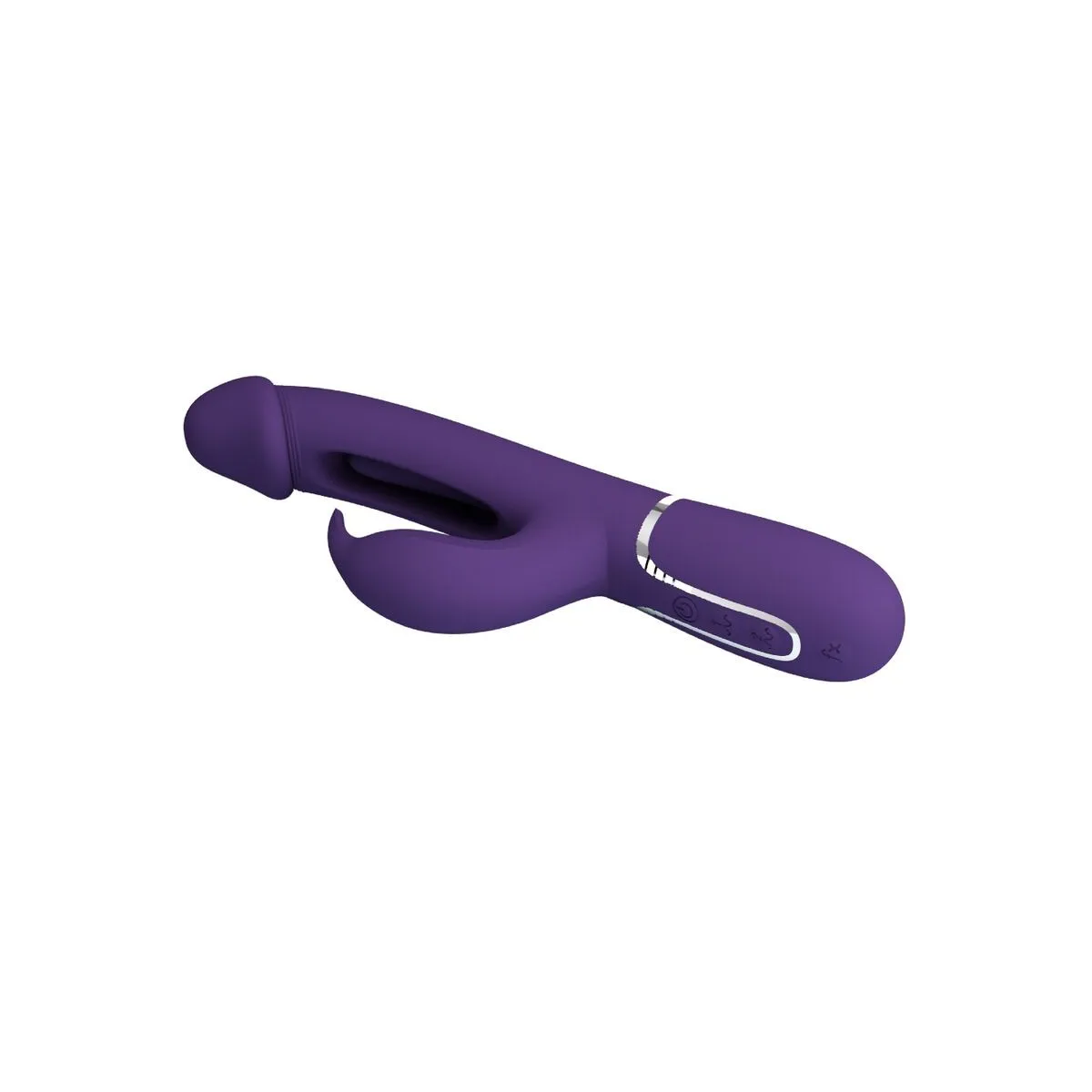 Kampas Rabbit 3 In 1 Multifunktionsvibrator mit Zunge Violett von Pretty Love Flirtation | Fesselliebe.de