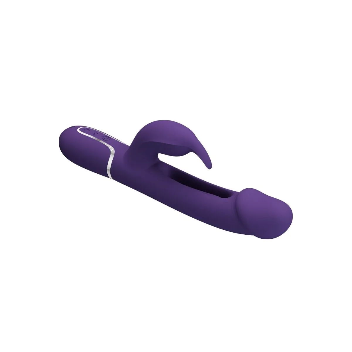 Kampas Rabbit 3 In 1 Multifunktionsvibrator mit Zunge Violett von Pretty Love Flirtation | Fesselliebe.de