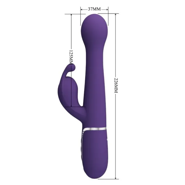 Dejon Rabbit Vibrator 3 In 1 Multifunktions-Lila von Pretty Love Flirtation | Fesselliebe.de