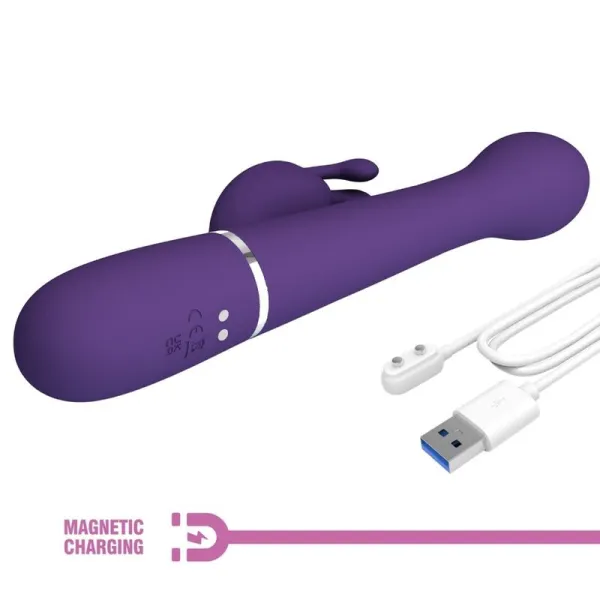 Dejon Rabbit Vibrator 3 In 1 Multifunktions-Lila von Pretty Love Flirtation | Fesselliebe.de