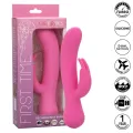 First Time Vibrator Rabbit wiederaufladbar Rosa von Calexotics