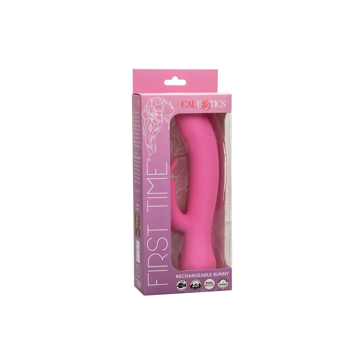 First Time Vibrator Rabbit wiederaufladbar Rosa von Calexotics | Fesselliebe.de