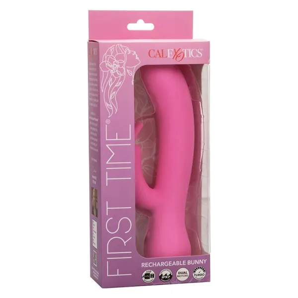 First Time Vibrator Rabbit wiederaufladbar Rosa von Calexotics | Fesselliebe.de
