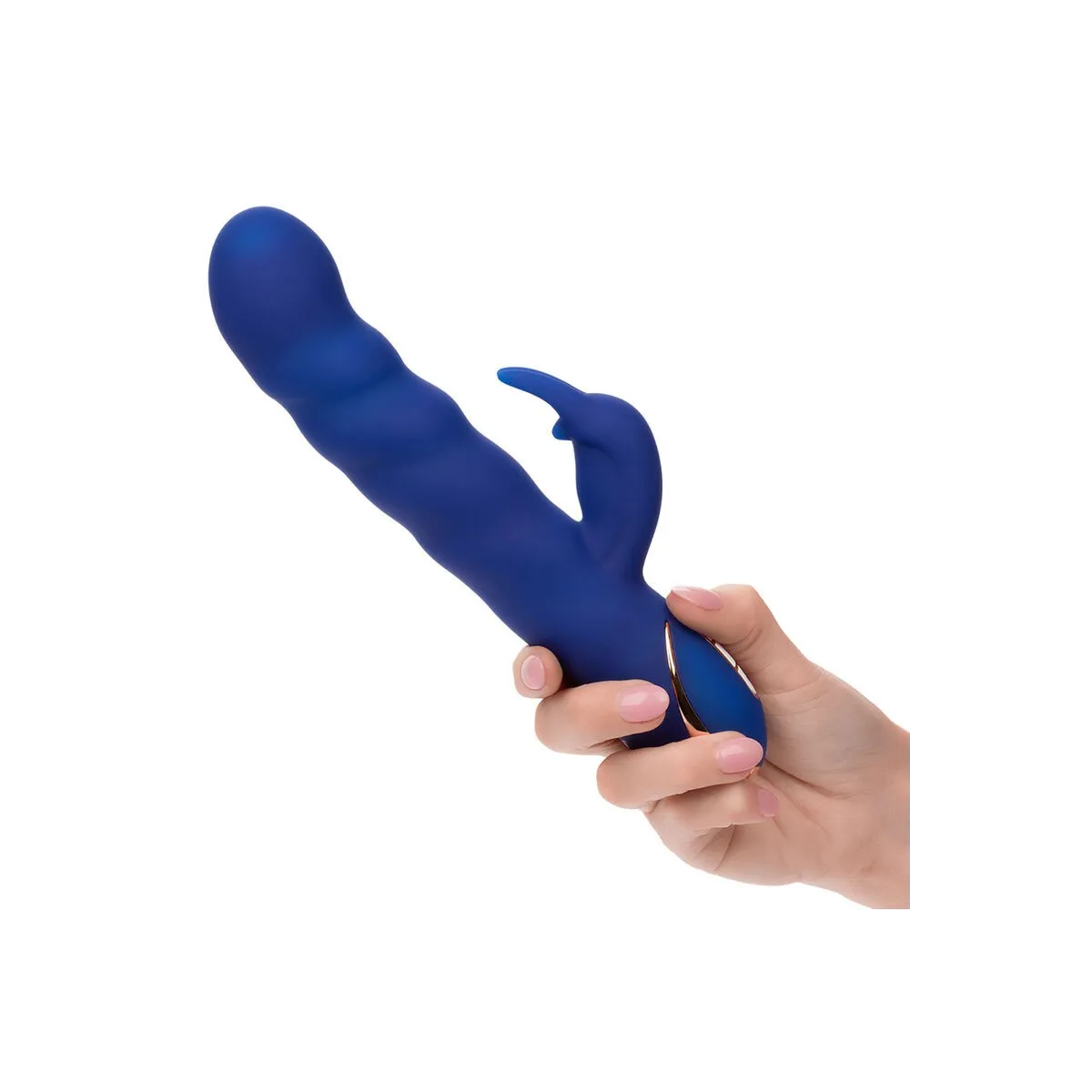 Jack Rabbit Vibrator Wellenbewegung Blau von Calexotics | Fesselliebe.de