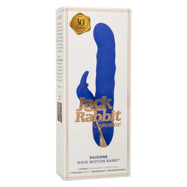Jack Rabbit Vibrator Wellenbewegung Blau von Calexotics | Fesselliebe.de