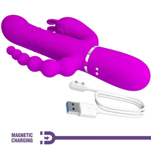 Cammy Triple Vibrator Multifunktion 4 In 1 Rosa von Pretty Love Flirtation | Fesselliebe.de