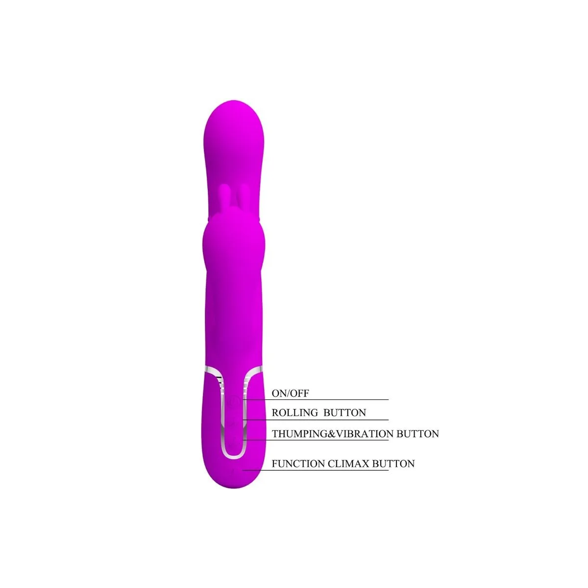 Cammy Triple Vibrator Multifunktion 4 In 1 Rosa von Pretty Love Flirtation | Fesselliebe.de