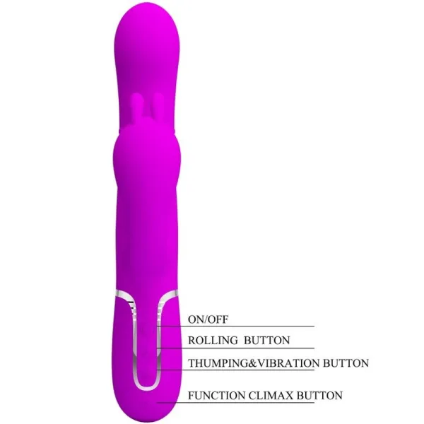 Cammy Triple Vibrator Multifunktion 4 In 1 Rosa von Pretty Love Flirtation | Fesselliebe.de