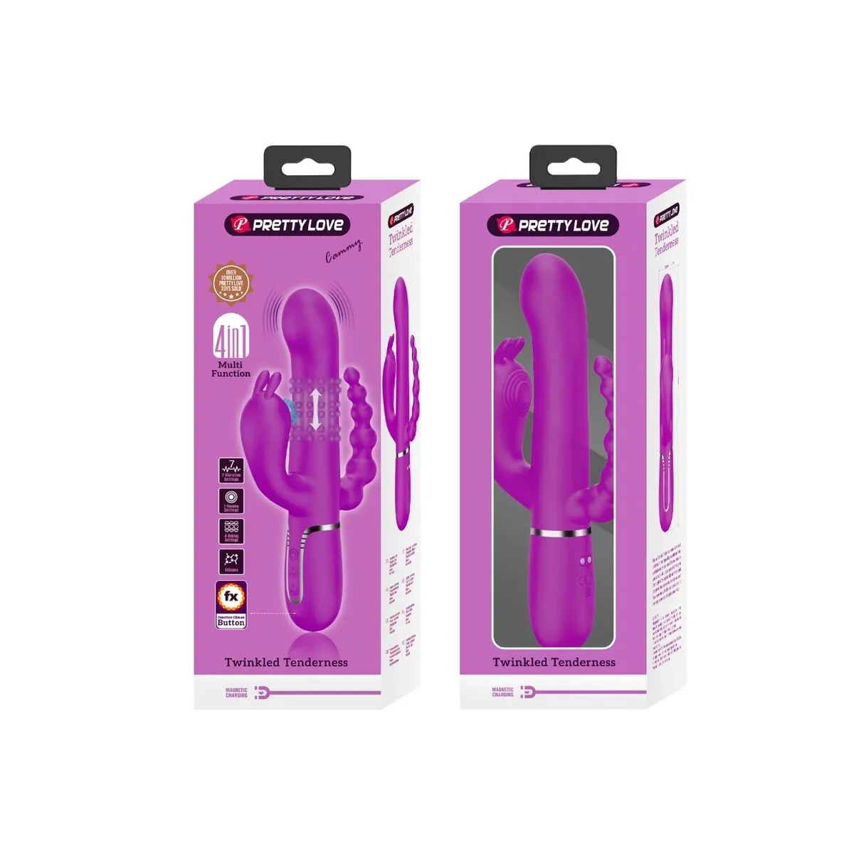 Cammy Triple Vibrator Multifunktion 4 In 1 Rosa von Pretty Love Flirtation | Fesselliebe.de