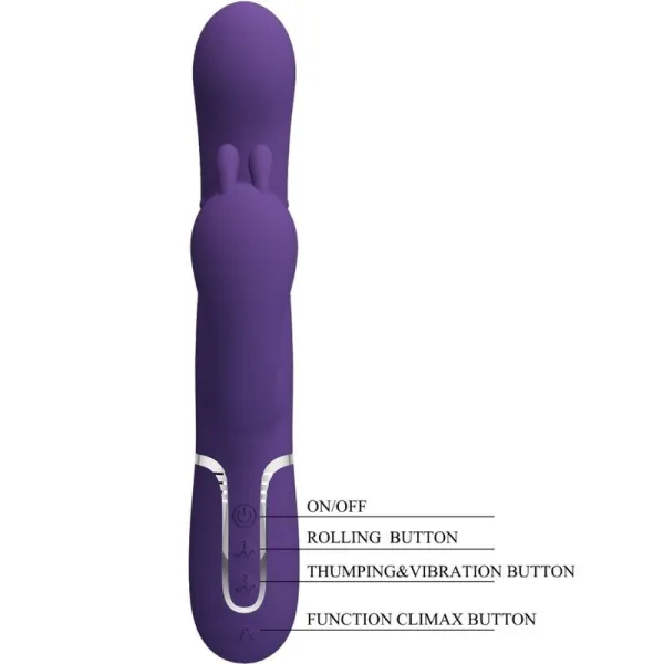 Cammy Triple Vibrator Multifunktion 4 In 1 Lila von Pretty Love Flirtation | Fesselliebe.de