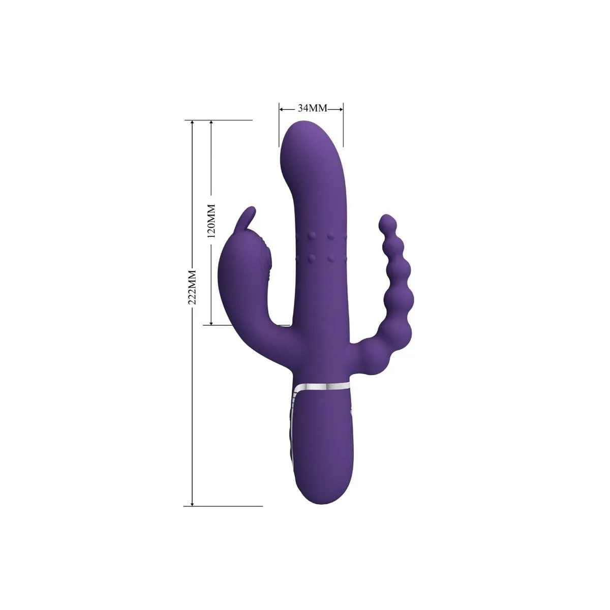 Cammy Triple Vibrator Multifunktion 4 In 1 Lila von Pretty Love Flirtation | Fesselliebe.de