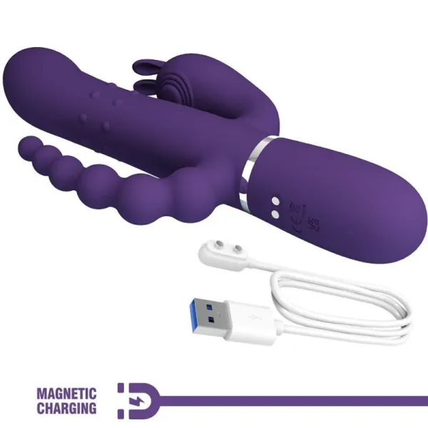 Cammy Triple Vibrator Multifunktion 4 In 1 Lila von Pretty Love Flirtation | Fesselliebe.de
