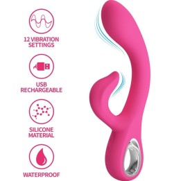 Fritz Rabbit Vibrator 12 Vibrationen Rosa von Pretty Love Flirtation | Fesselliebe.de