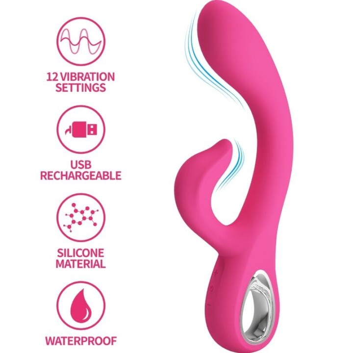Fritz Rabbit Vibrator 12 Vibrationen Rosa von Pretty Love Flirtation | Fesselliebe.de