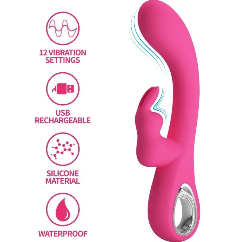 Novak Rabbit Vibrator 12 Vibrationen Rosa von Pretty Love Flirtation | Fesselliebe.de