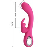 Novak Rabbit Vibrator 12 Vibrationen Rosa von Pretty Love Flirtation | Fesselliebe.de