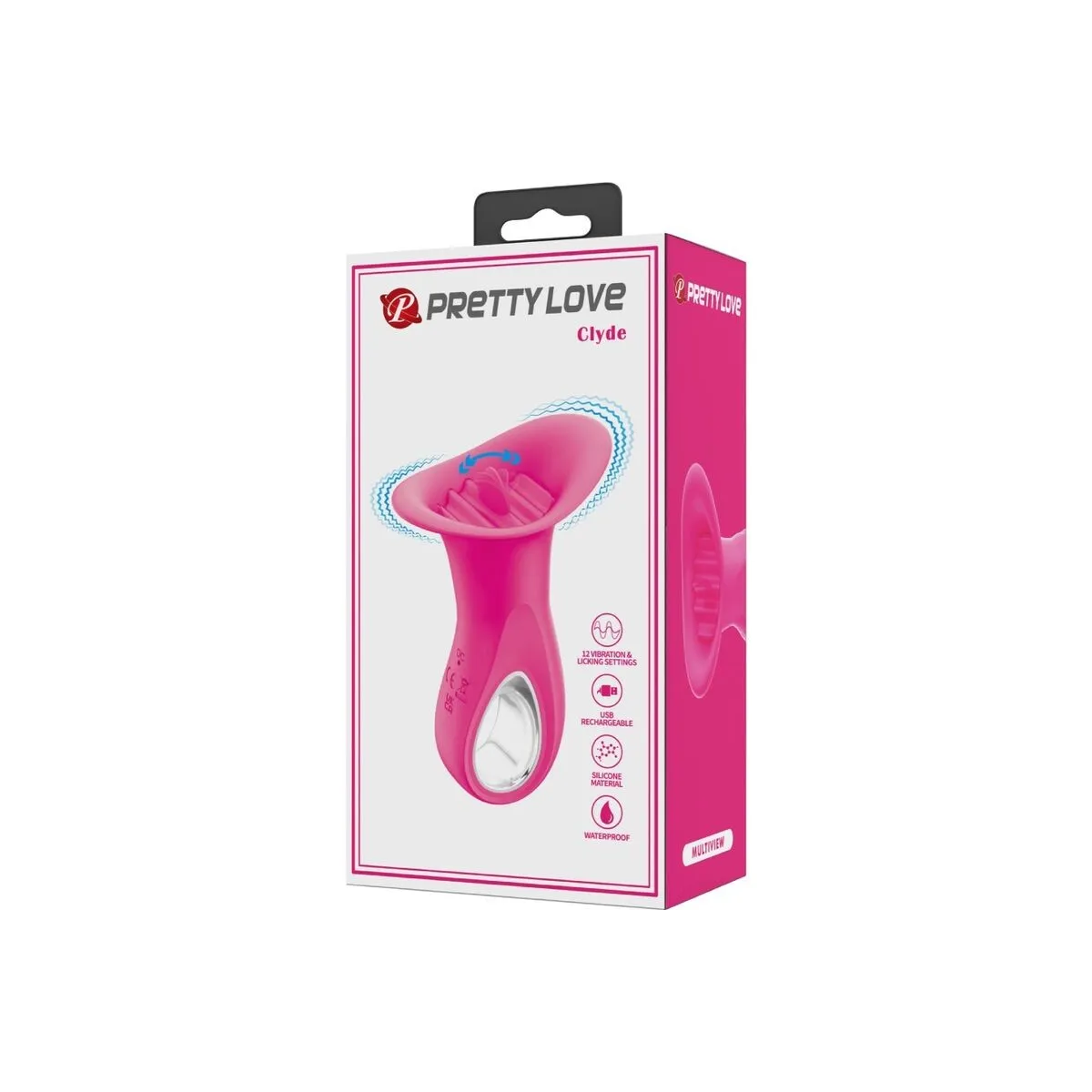 Clyde Oralvibrator Vibrierende Zunge 12 Vibrationen Rosa von Pretty Love Flirtation | Fesselliebe.de