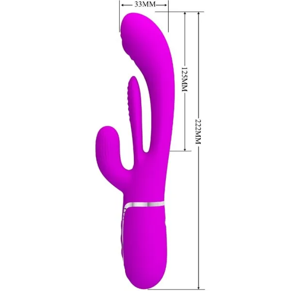Shania Triple Rabbit Vibrator Multifunktions-Rosa von Pretty Love Flirtation | Fesselliebe.de