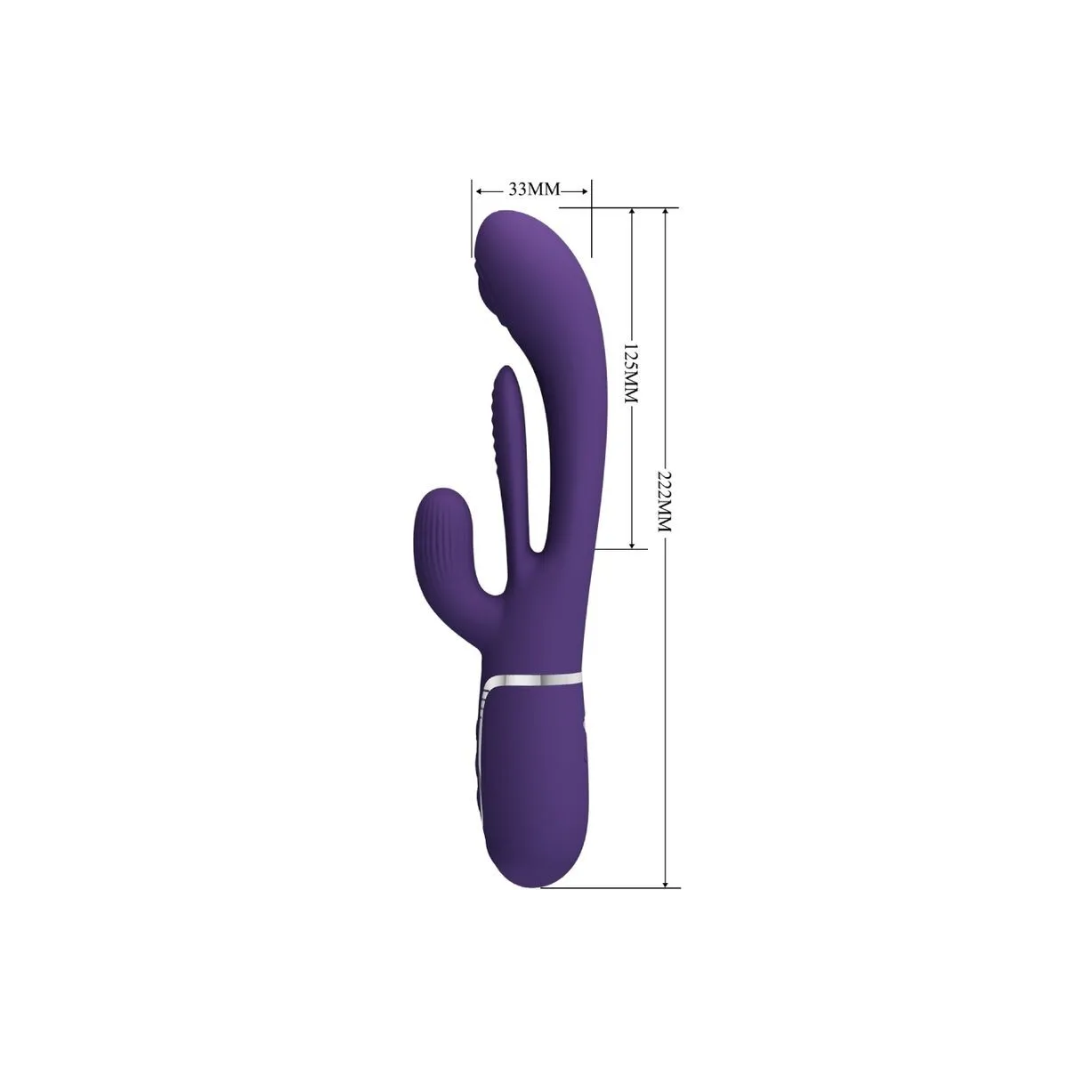 Shania Triple Rabbit Vibrator Multifunktions-Lila von Pretty Love | Fesselliebe.de