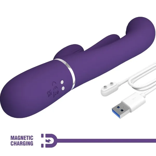 Shania Triple Rabbit Vibrator Multifunktions-Lila von Pretty Love | Fesselliebe.de