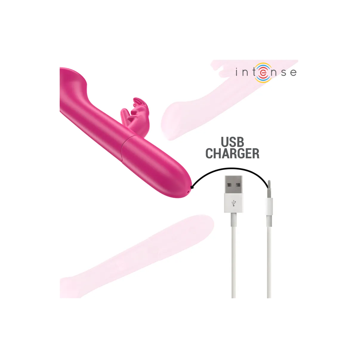 Julieta Rabbit Vibrator 18,6 cm 10 Vibrationen Rosa von Intense Fun | Fesselliebe.de