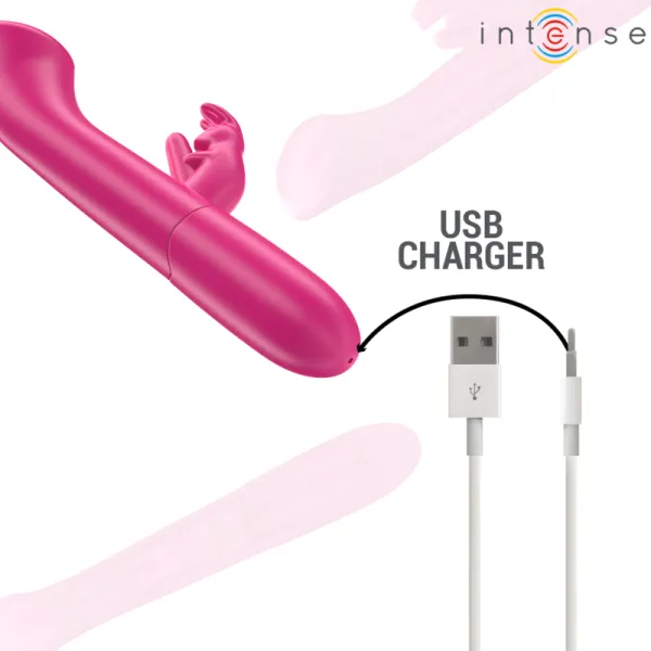 Julieta Rabbit Vibrator 18,6 cm 10 Vibrationen Rosa von Intense Fun | Fesselliebe.de