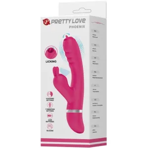 Phoenix Multifunktions-Rabbitvibrator Rosa von Pretty Love