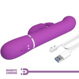 Coale 4 In 1 Multifunktions-Rabbit-Vibrator Lila von Pretty Love | Fesselliebe.de