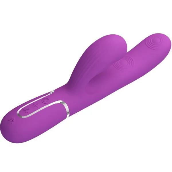 Perlita 3 In 1 Multifunktions-Rabbit-Vibrator Lila von Pretty Love | Fesselliebe.de