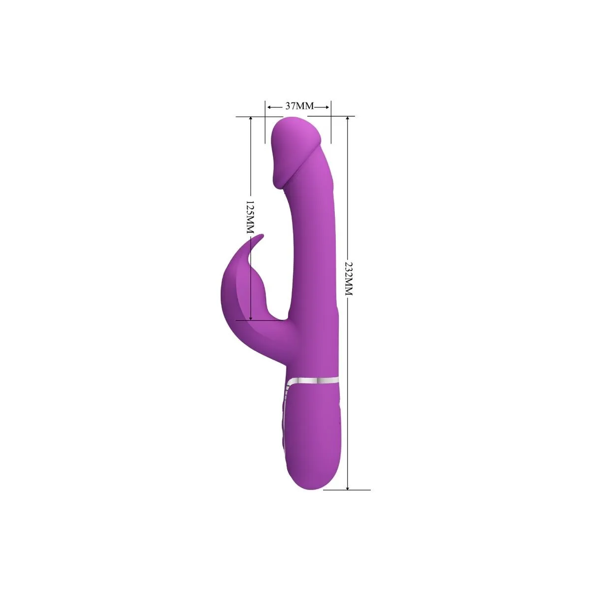 Kampas 3 In 1 Multifunktions-Rabbit-Vibrator Lila von Pretty Love | Fesselliebe.de