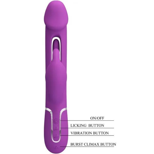 Kampas 3 In 1 Multifunktions-Rabbit-Vibrator Lila von Pretty Love | Fesselliebe.de