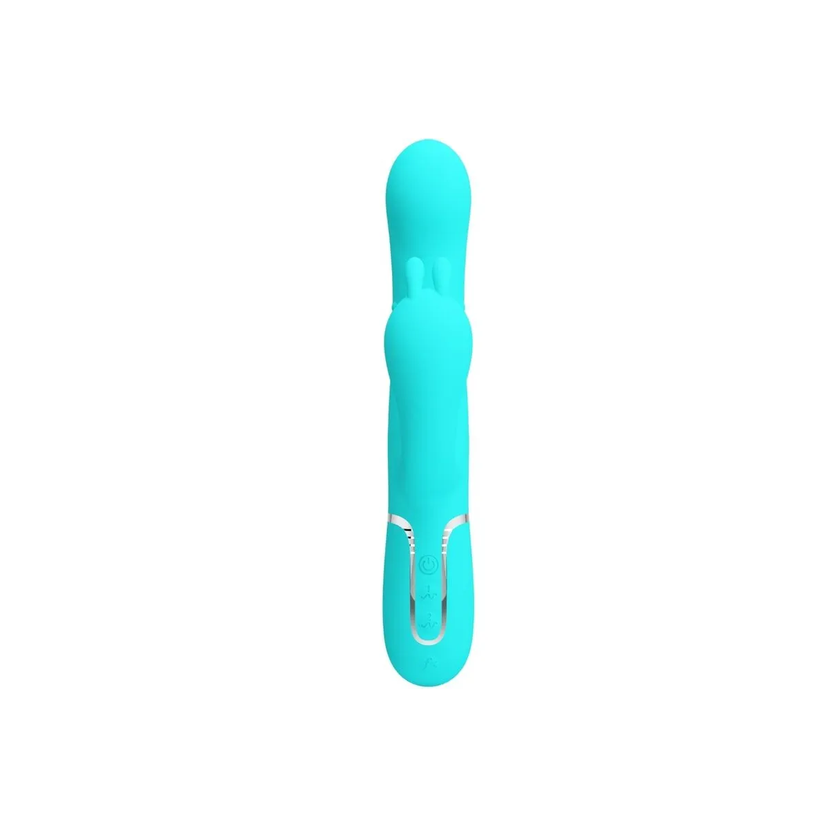 Cammy 4 In 1 Multifunktions-Dreifacher Rabbit-Vibrator Blau von Pretty Love | Fesselliebe.de
