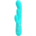 Shania Triple Rabbit Multifunktionsvibrator 3 In 1 Blau von Pretty Love