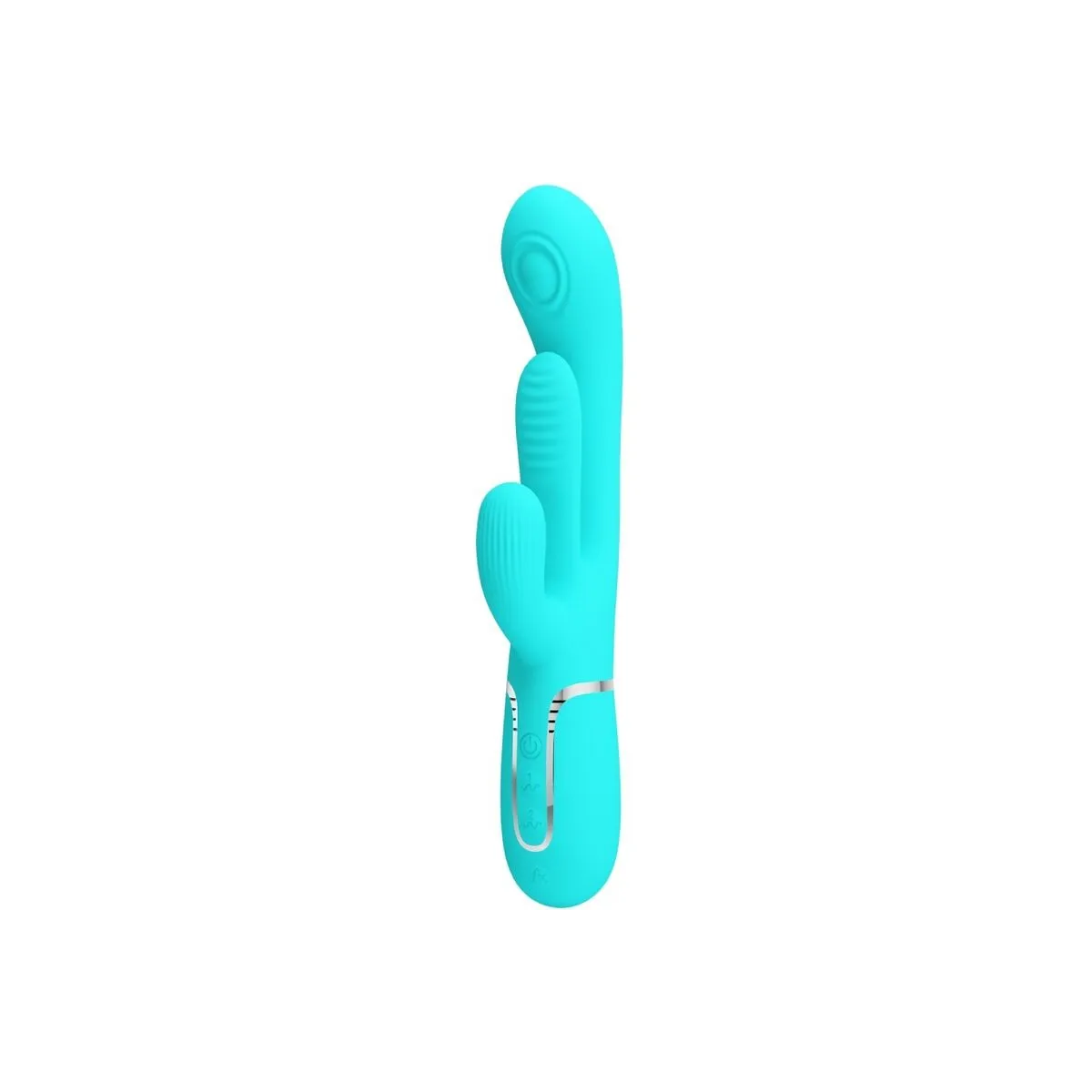 Shania Triple Rabbit Multifunktionsvibrator 3 In 1 Blau von Pretty Love | Fesselliebe.de