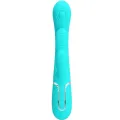 Shania Triple Rabbit Multifunktionsvibrator 3 In 1 Blau von Pretty Love