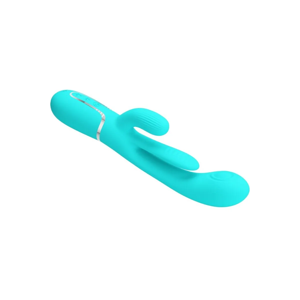 Shania Triple Rabbit Multifunktionsvibrator 3 In 1 Blau von Pretty Love | Fesselliebe.de