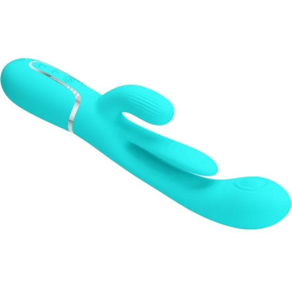 Shania Triple Rabbit Multifunktionsvibrator 3 In 1 Blau von Pretty Love | Fesselliebe.de